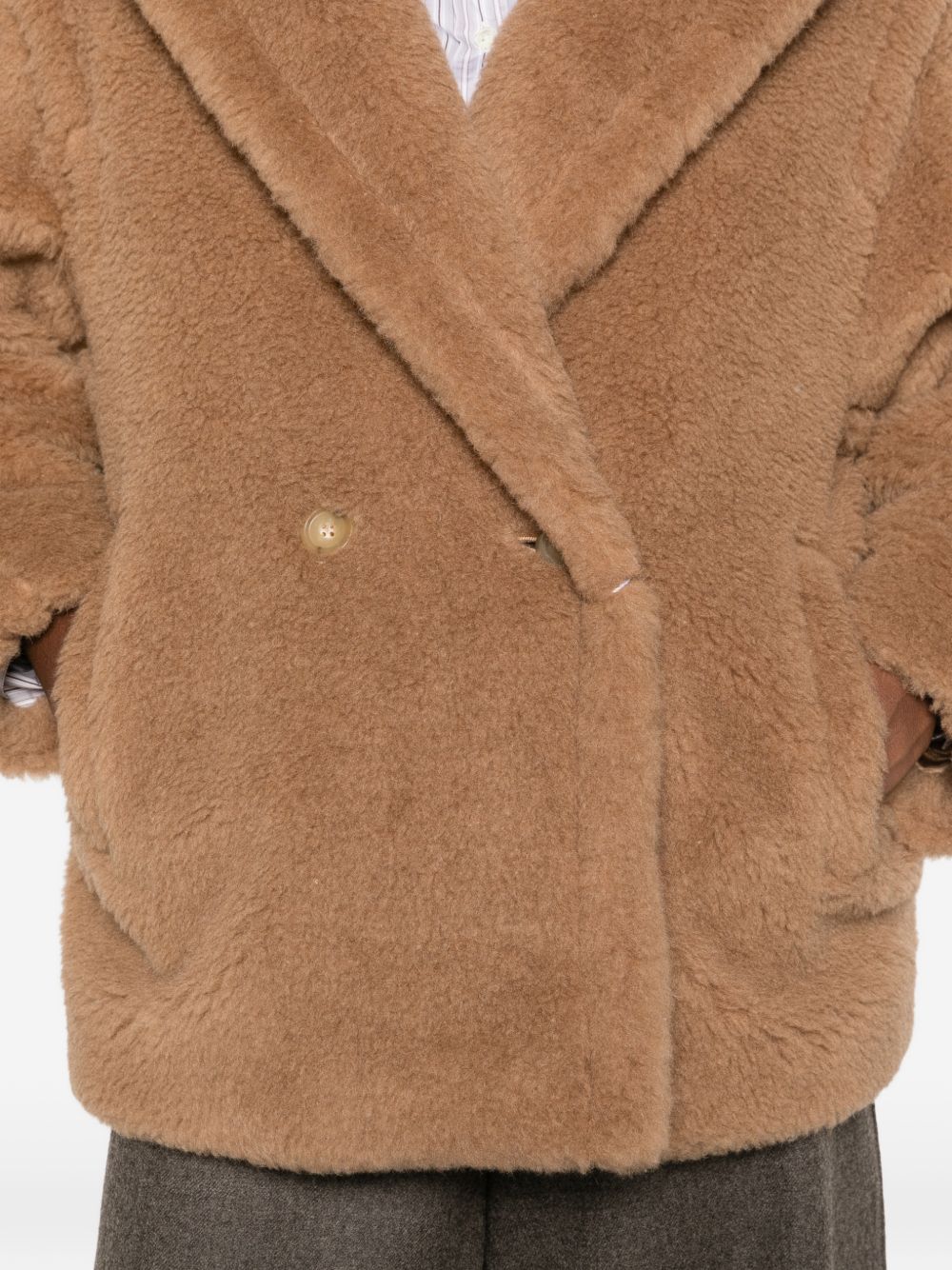 MAX MARA Cappotto corto Teddy Bear color cammello 