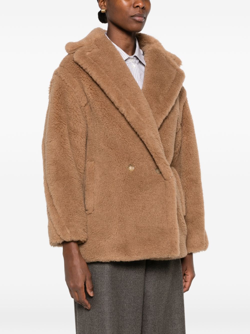 MAX MARA Cappotto corto Teddy Bear color cammello 