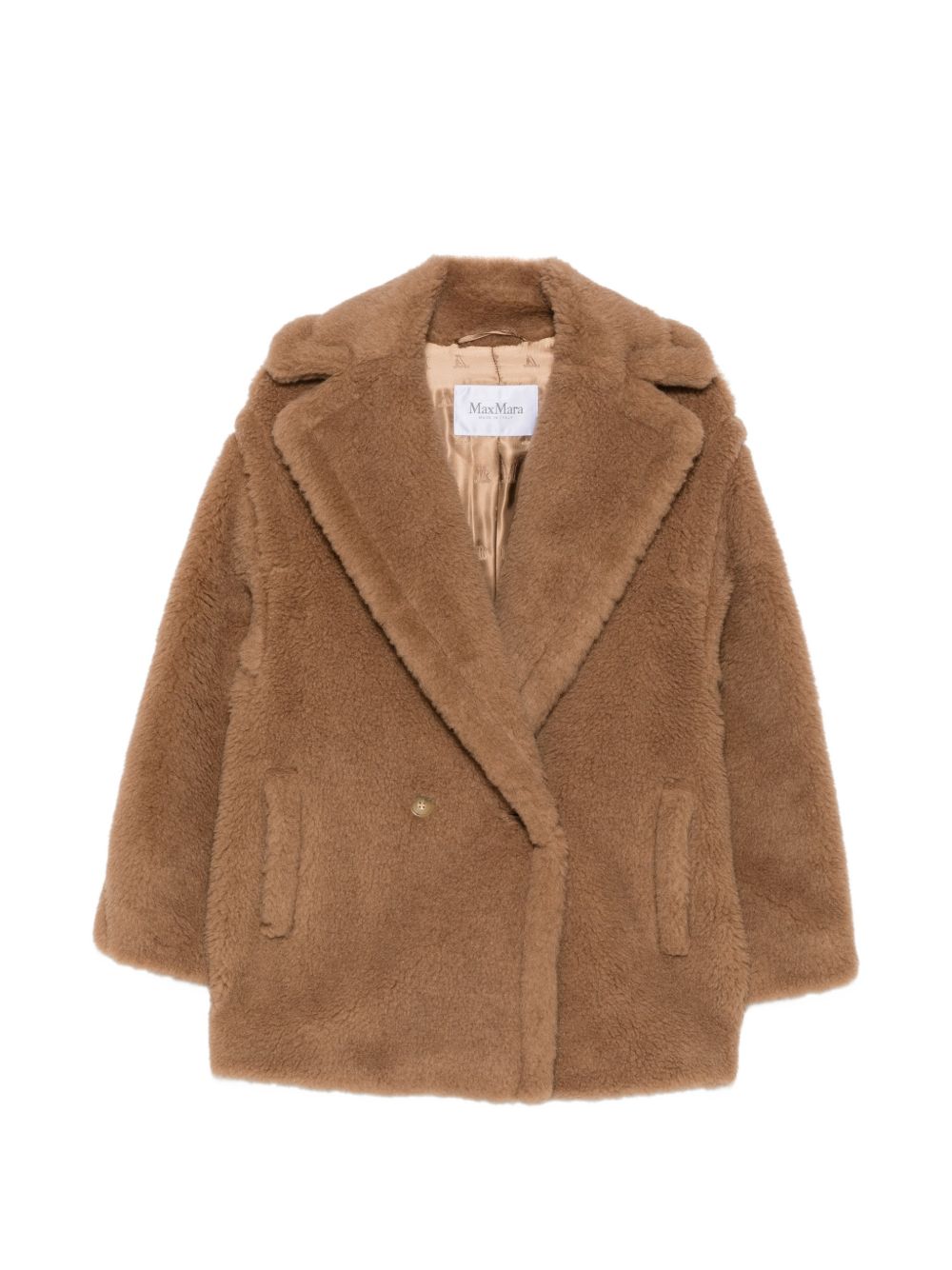 MAX MARA Cappotto corto Teddy Bear color cammello 