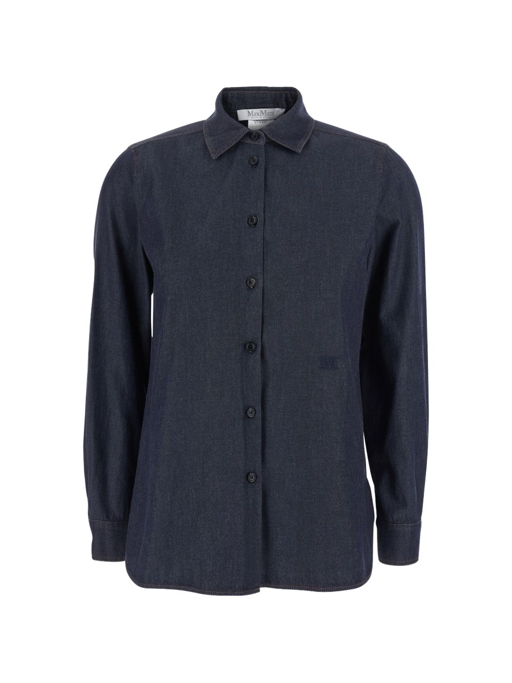 MAX MARA Camicia blu simil denim 