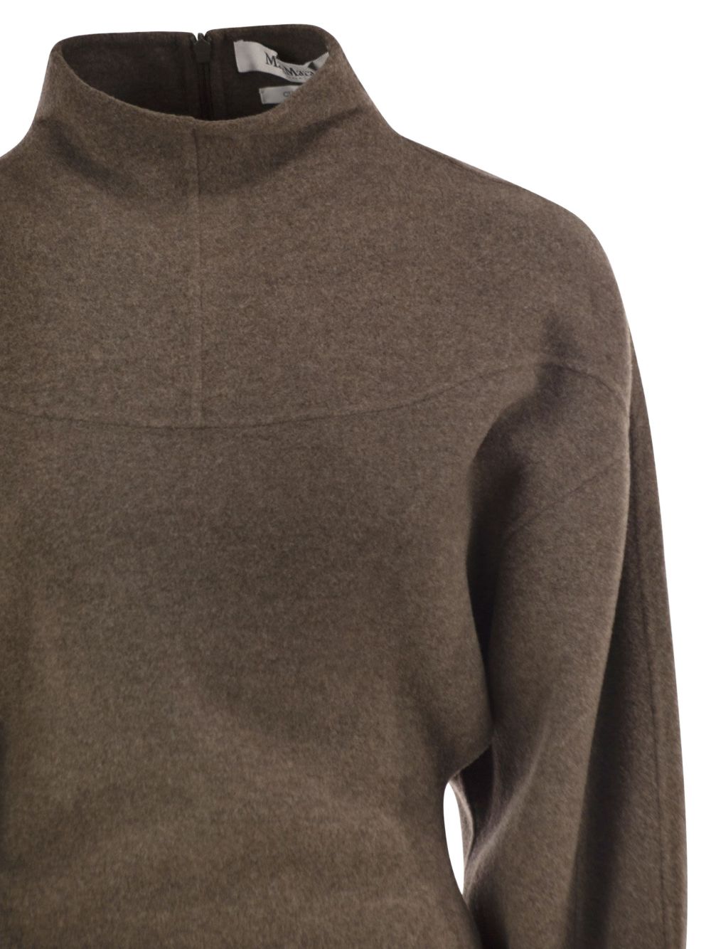 MAX MARA Abito midi in lana e cashmere a collo alto 