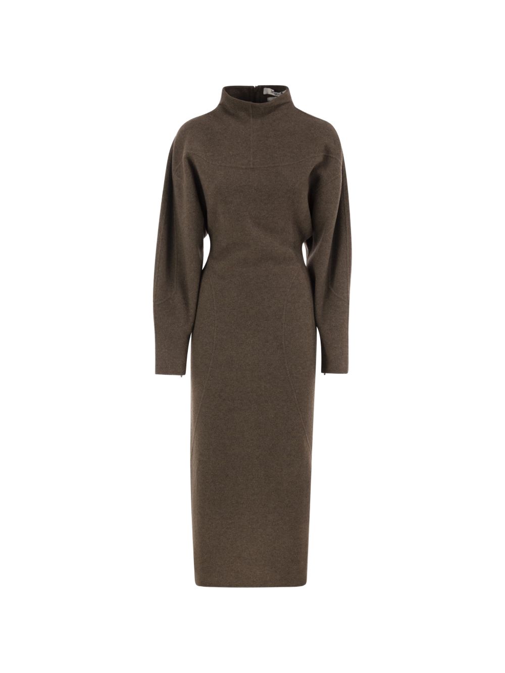 MAX MARA Abito midi in lana e cashmere a collo alto 