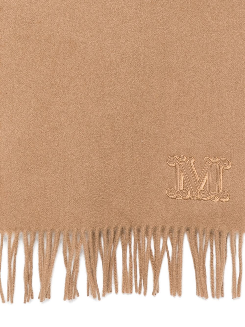 MAX MARA Sciarpa Dalia color cammello in lana e cashmere 