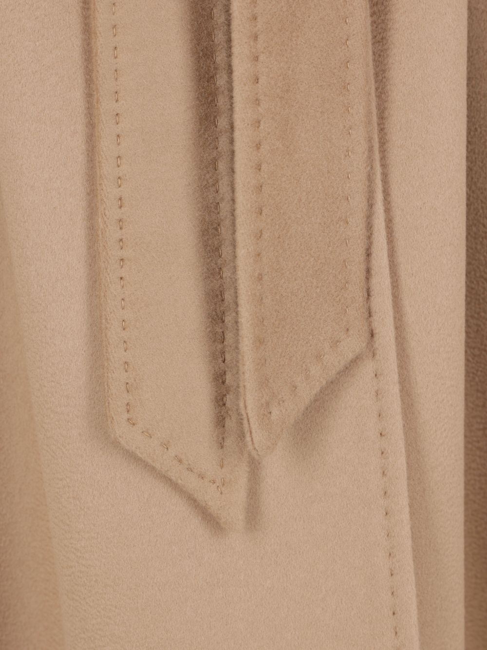 MAX MARA STUDIO Cappotto Cammello a Vestaglia in Lana 