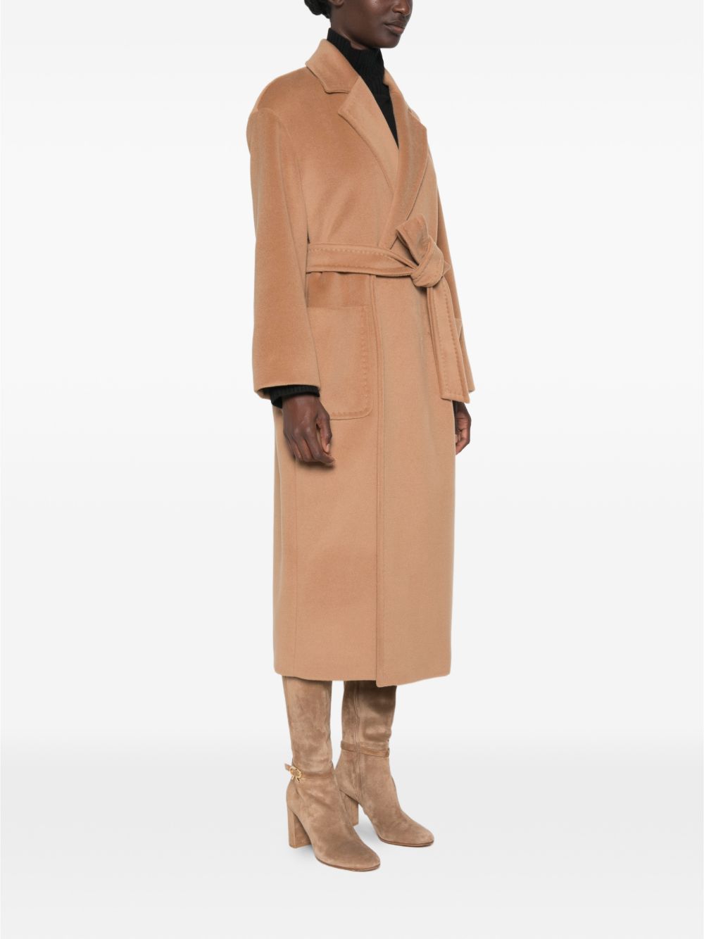 MAX MARA STUDIO Cappotto Cammello in Lana 