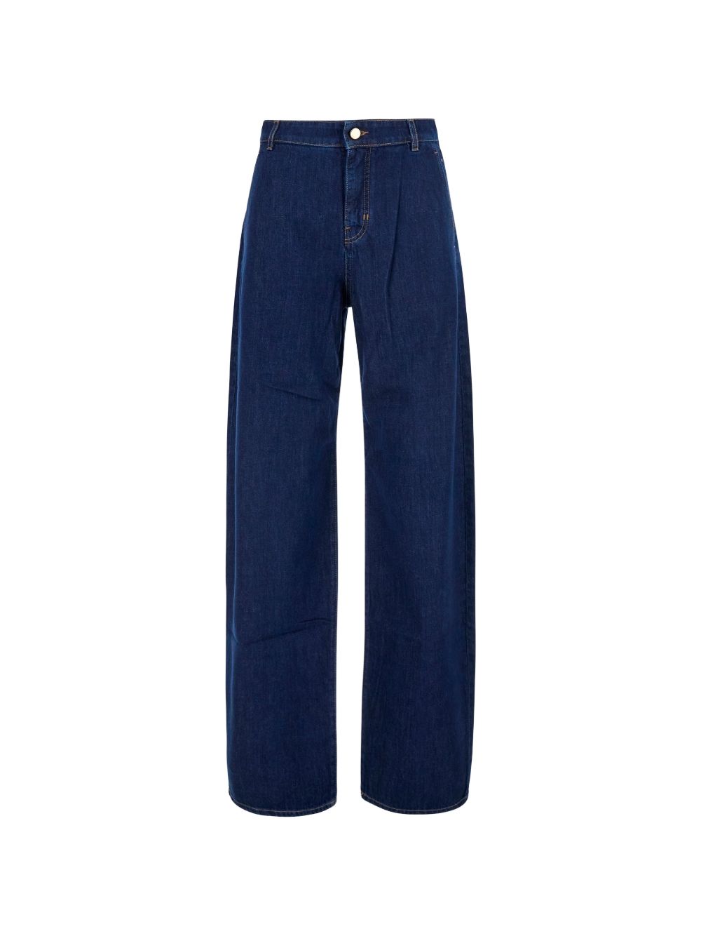 MAX MARA STUDIO Jeans blu Conico con tasche 