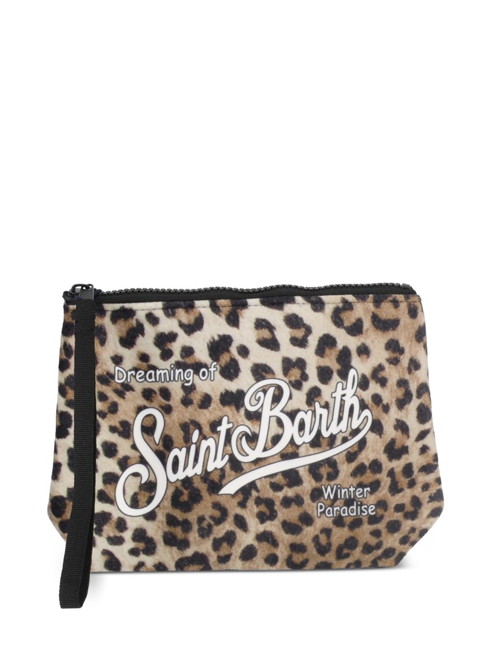 MC2 SAINT BARTH Pochette leopardata con logo 