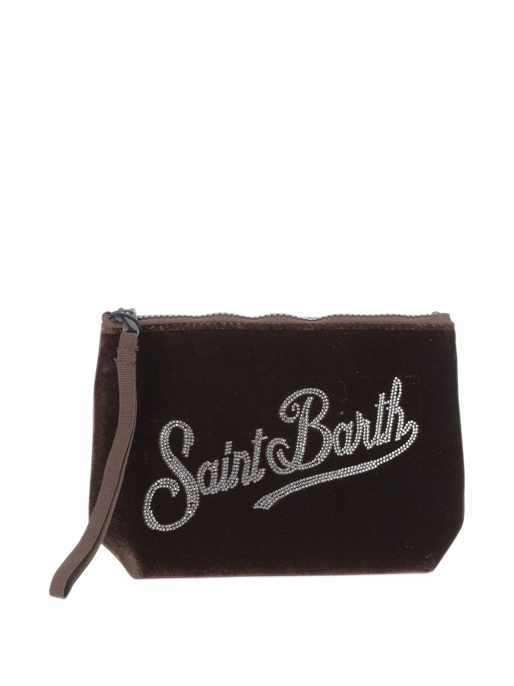 MC2 SAINT BARTH Pochette in velluto marrone 