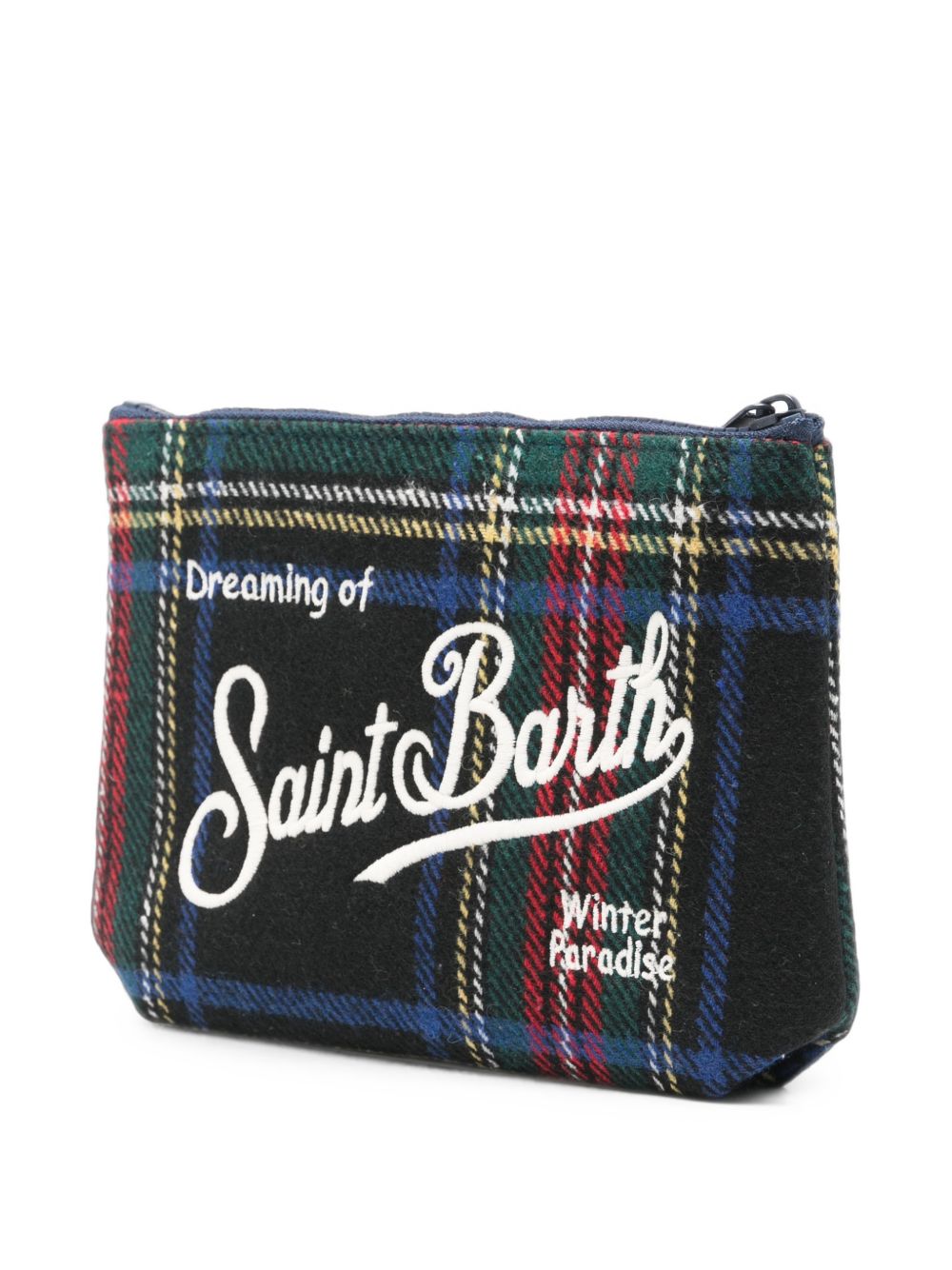 MC2 SAINT BARTH Pochette in tessuto effetto tartan 