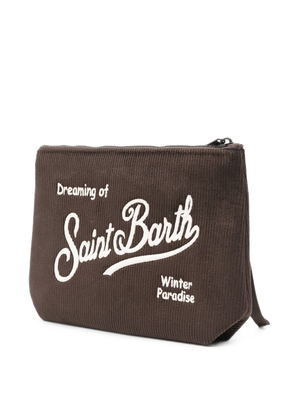 MC2 SAINT BARTH Pochette marrone a costine 