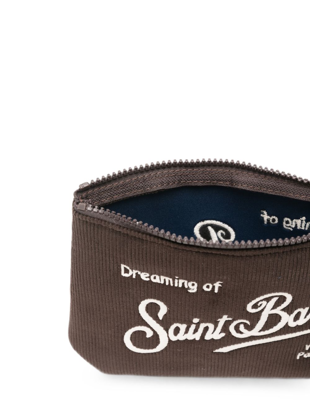 MC2 SAINT BARTH Pochette marrone a costine 