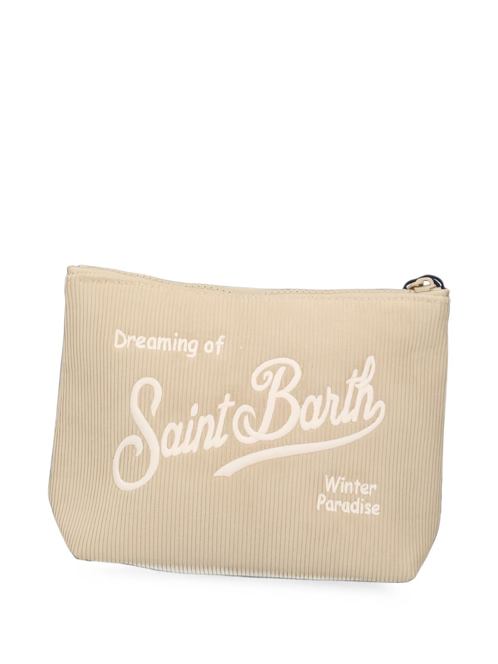 MC2 SAINT BARTH Pochette avorio a costine 