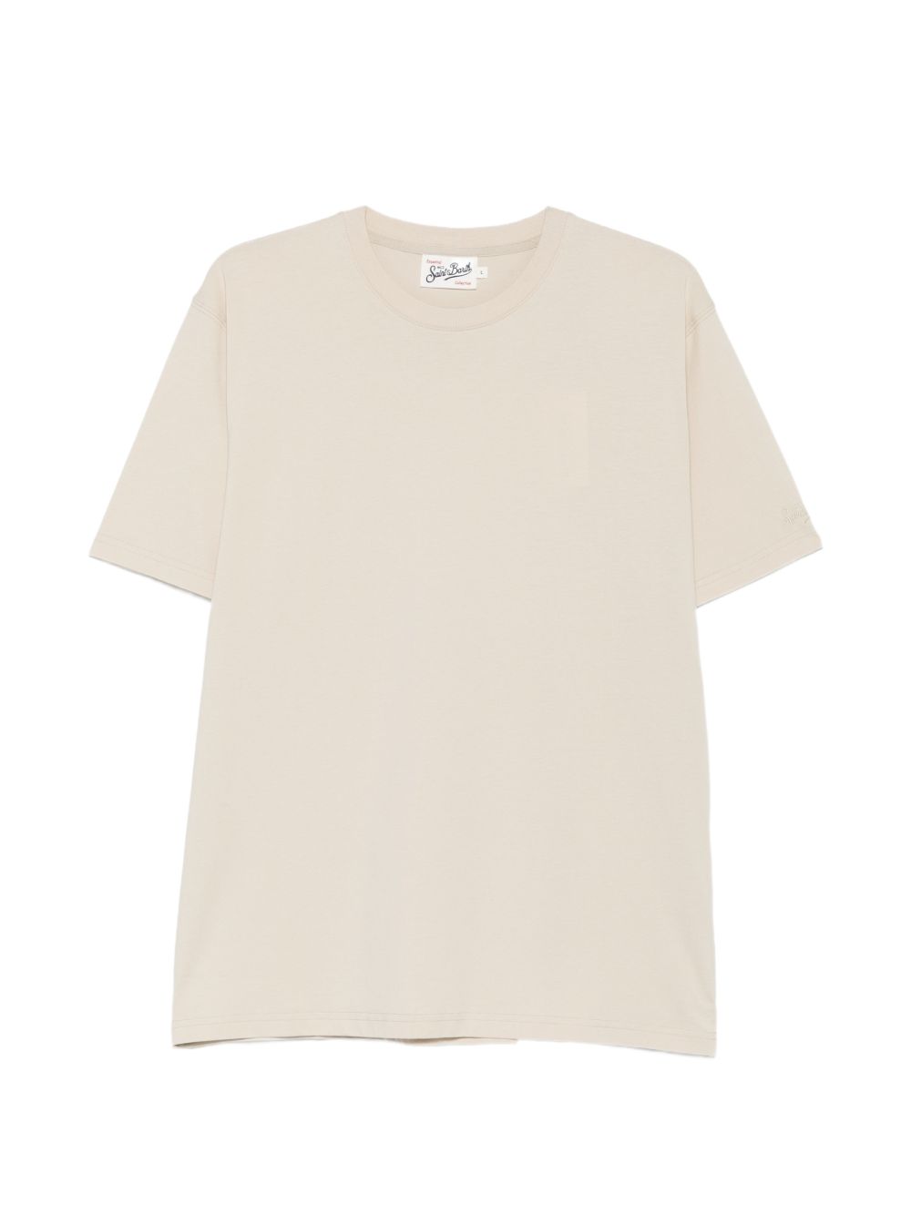 MC2 SAINT BARTH T-shirt a maniche corte in cotone beige 