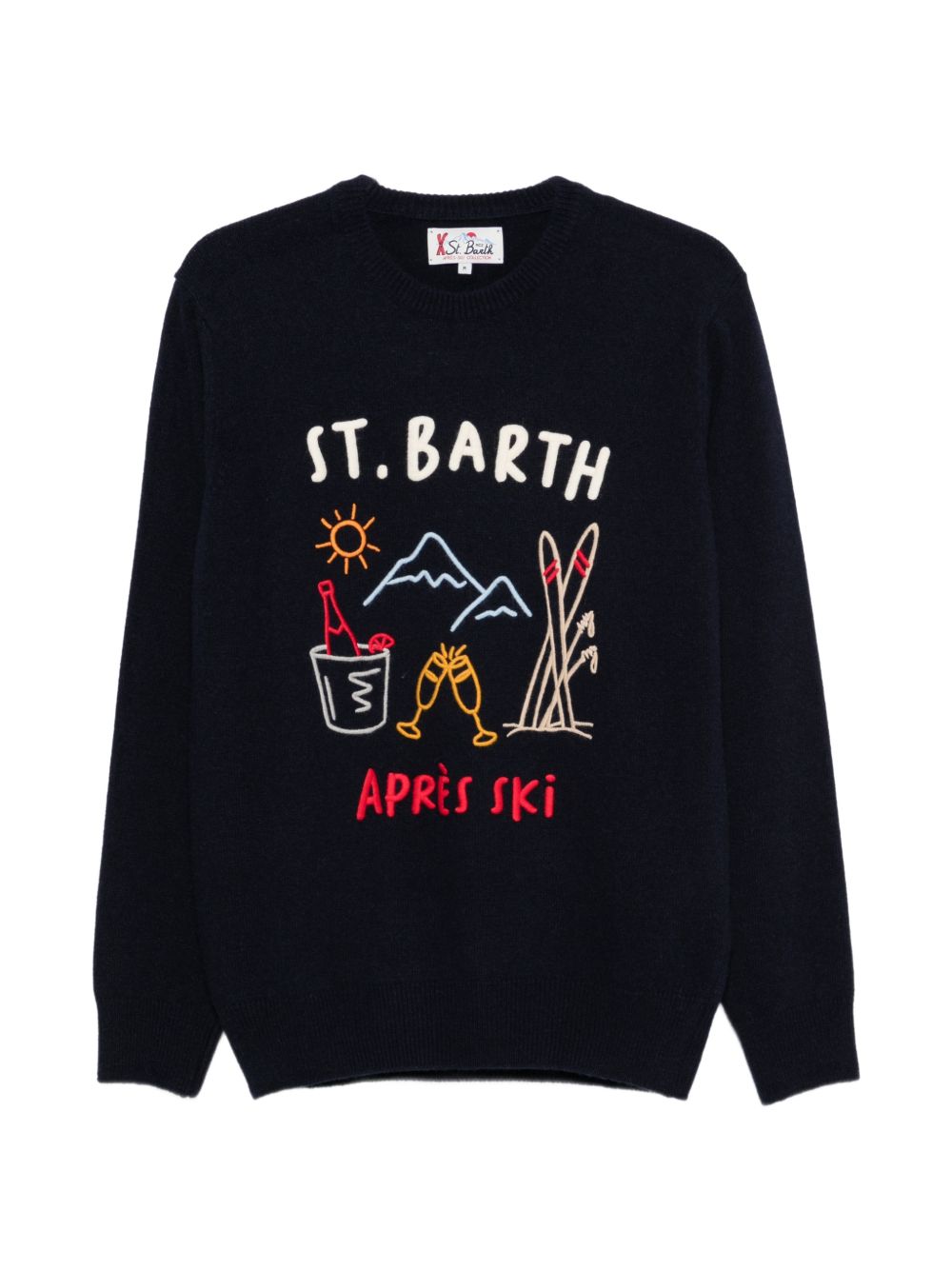 MC2 SAINT BARTH Maglia Girocollo con Ricamo 