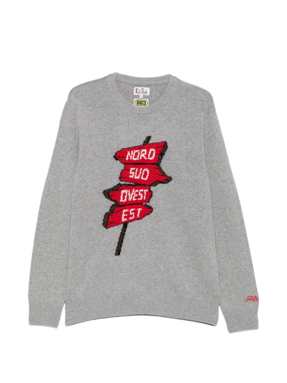 MC2 SAINT BARTH Maglia in misto lana con grafica 