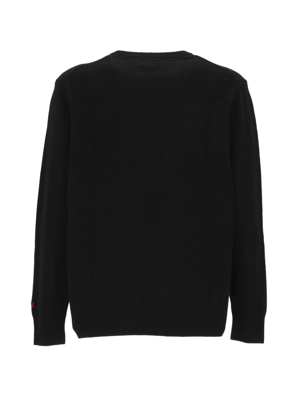 MC2 SAINT BARTH Maglia Heron nera in lana con scritta "Sei un mito" 