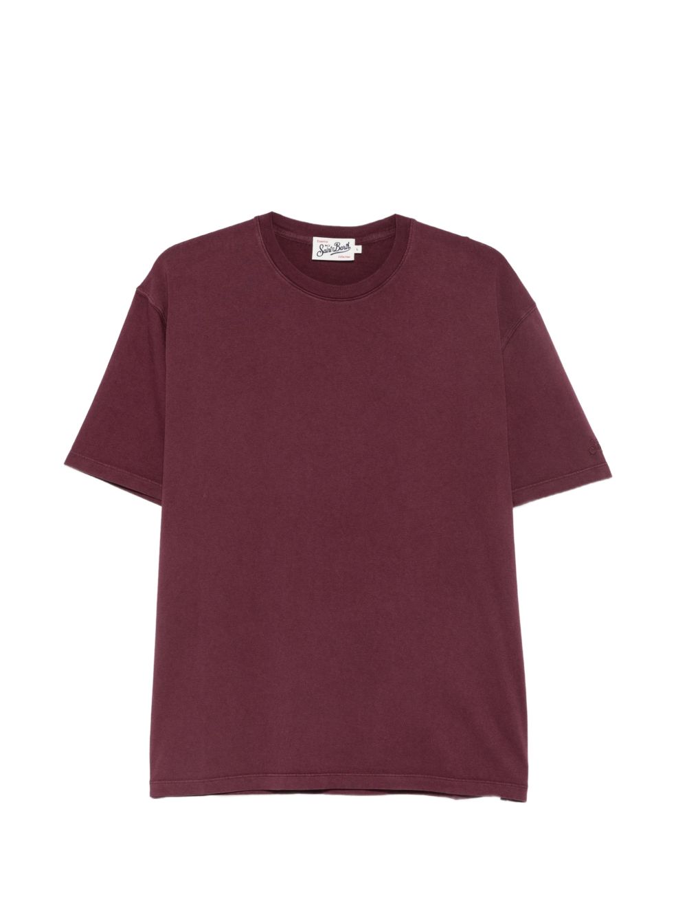 MC2 SAINT BARTH T-shirt a maniche corte in cotone bordeaux 