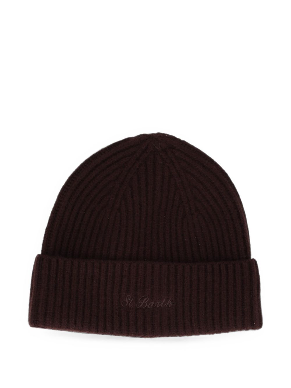 MC2 SAINT BARTH Cappello Moss in lana a coste marrone 