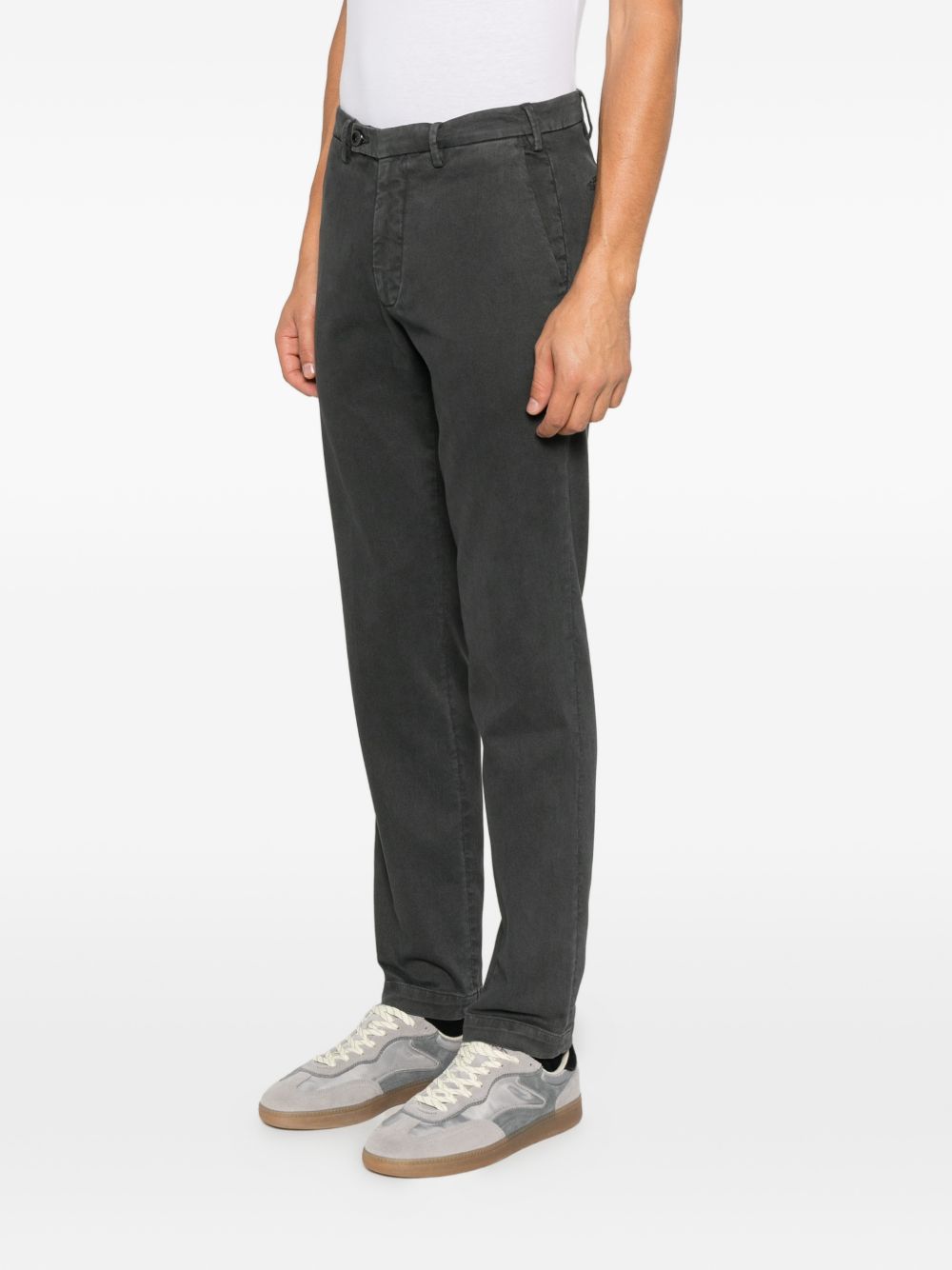 MICHAEL COAL Pantaloni in misto cotone antracite 