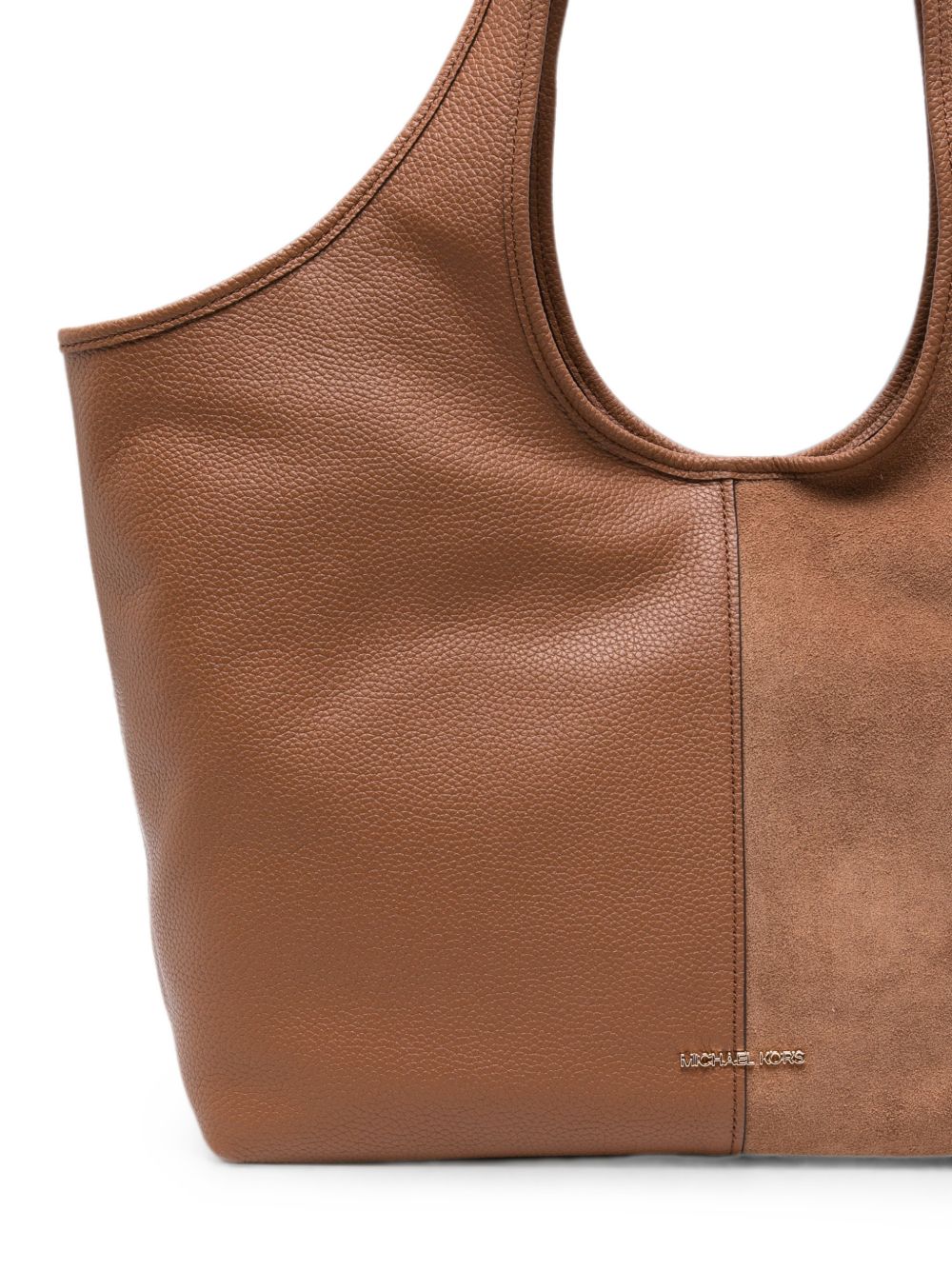 MICHAEL KORS Borsa shopping con doppia texture pelle liscia e suede 