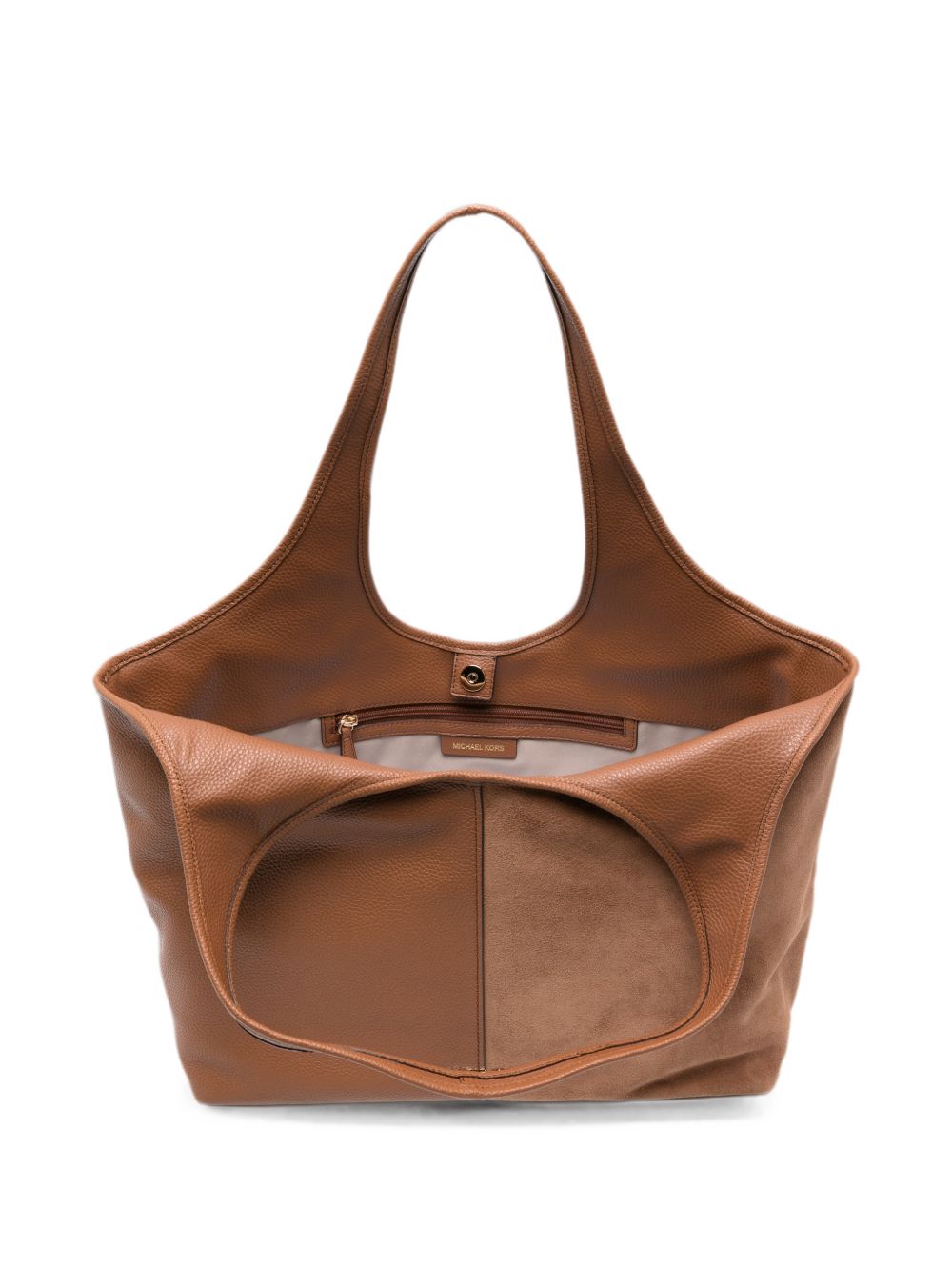 MICHAEL KORS Borsa shopping con doppia texture pelle liscia e suede 