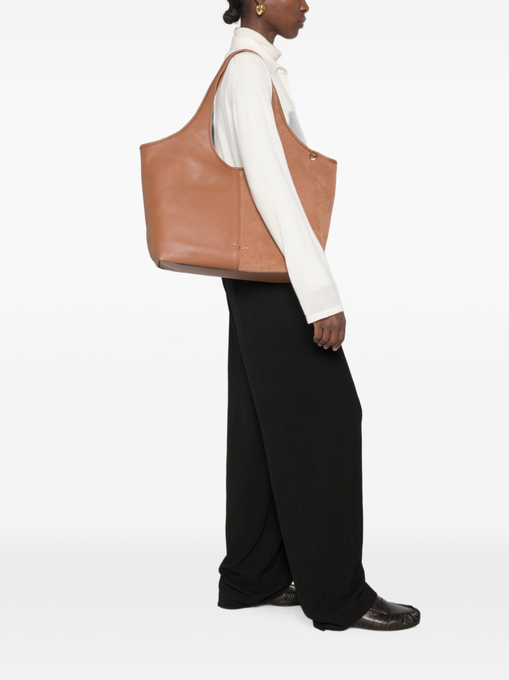 MICHAEL KORS Borsa shopping con doppia texture pelle liscia e suede 