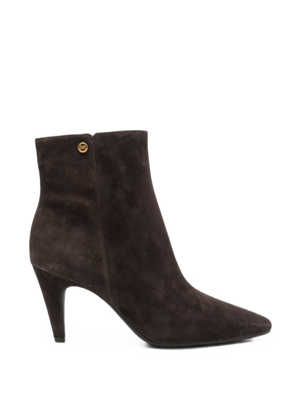 MICHAEL KORS Stivaletti marroni in suede con tacco 