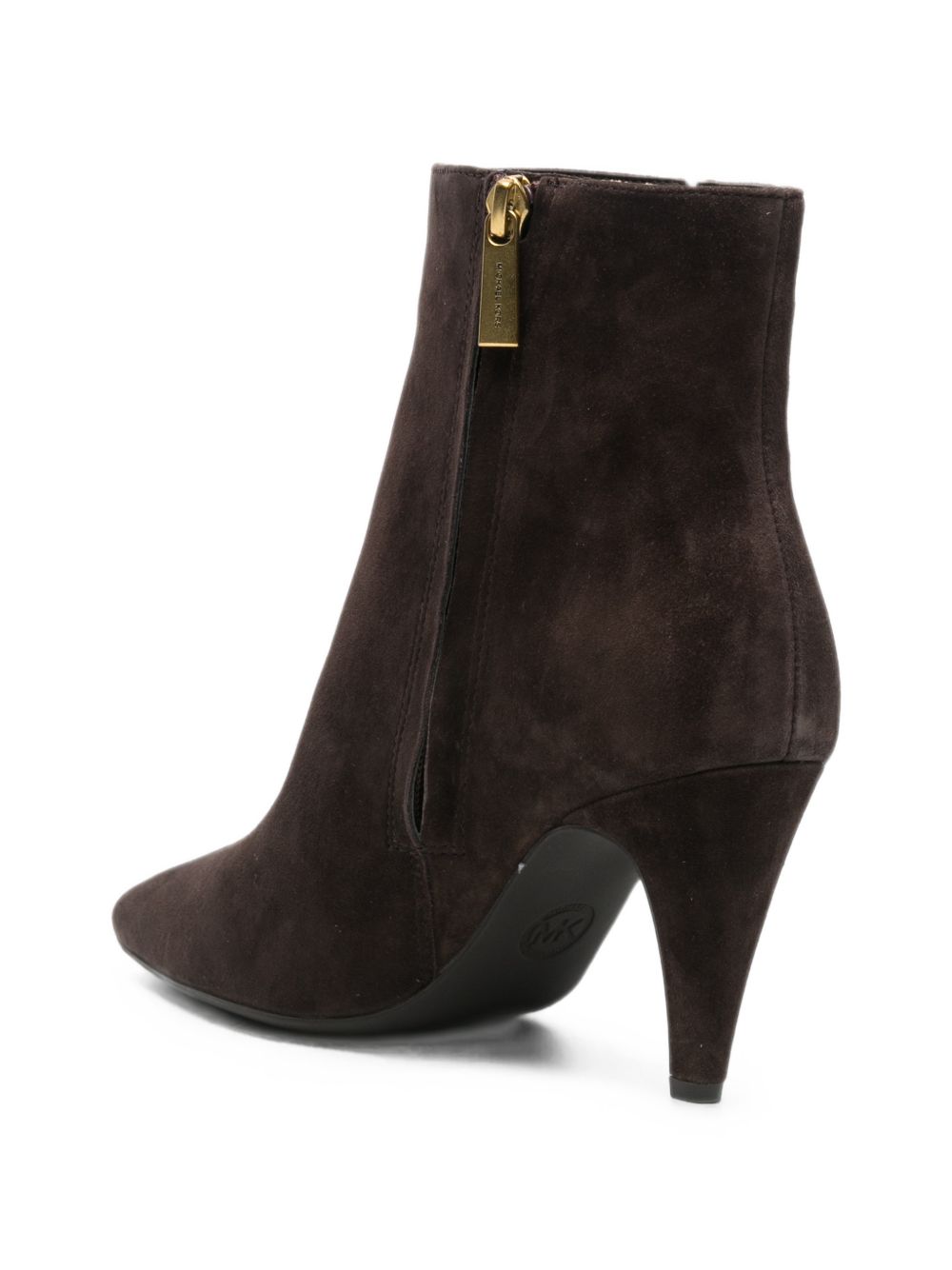MICHAEL KORS Stivaletti marroni in suede con tacco 