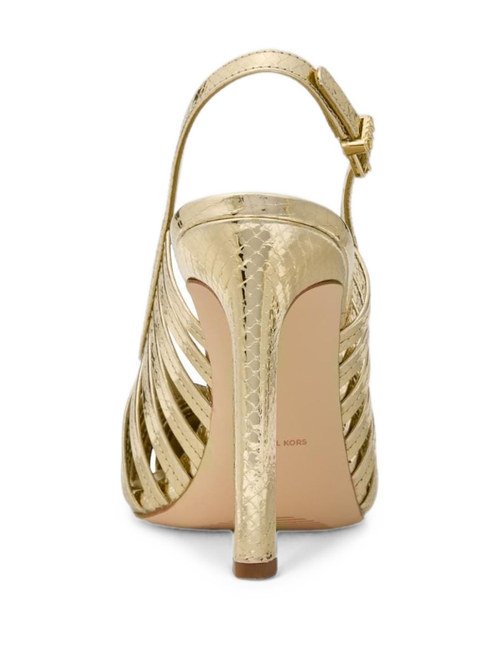 MICHAEL KORS Slingback dorata con tacco alto 