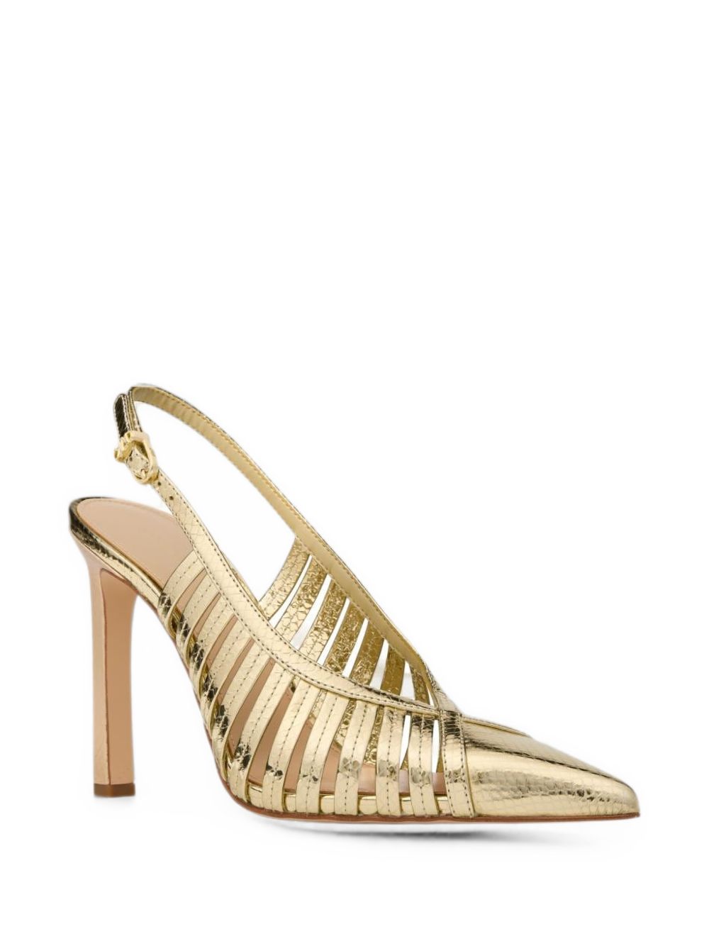 MICHAEL KORS Slingback dorata con tacco alto 