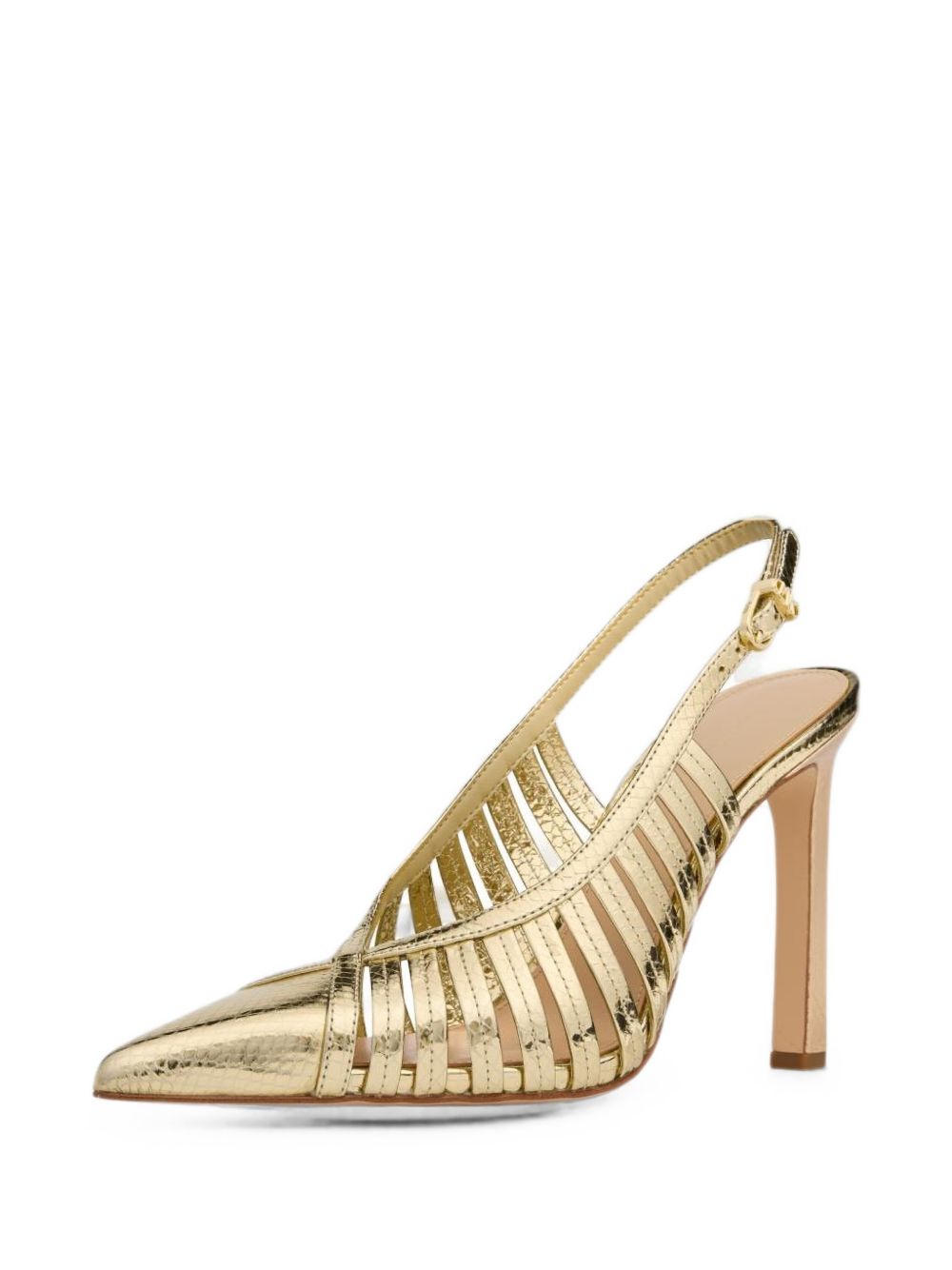 MICHAEL KORS Slingback dorata con tacco alto 