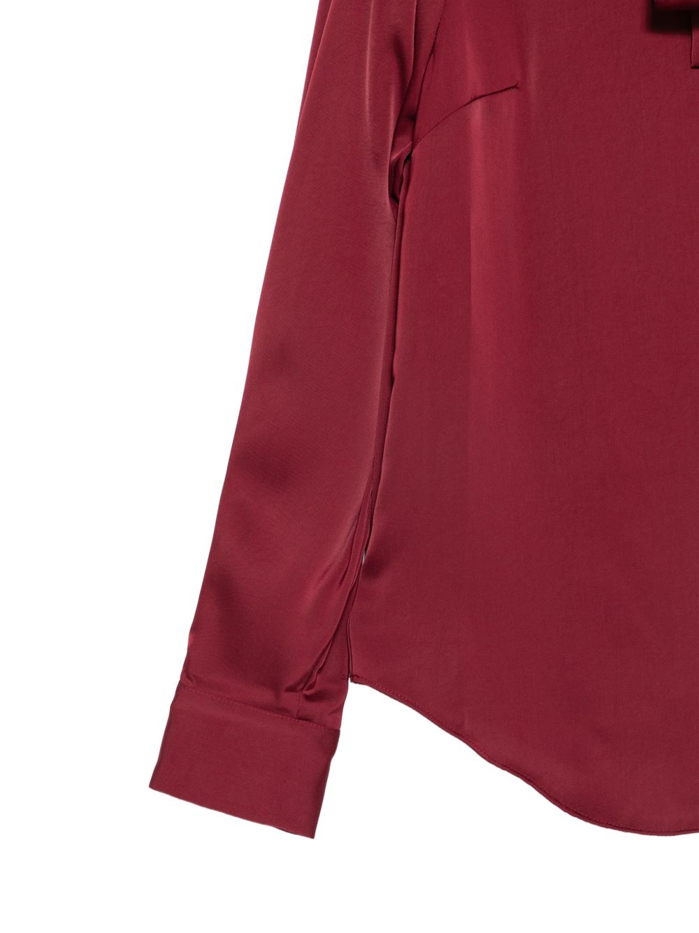 MICHAEL KORS Camicia rossa con collo lavallière 