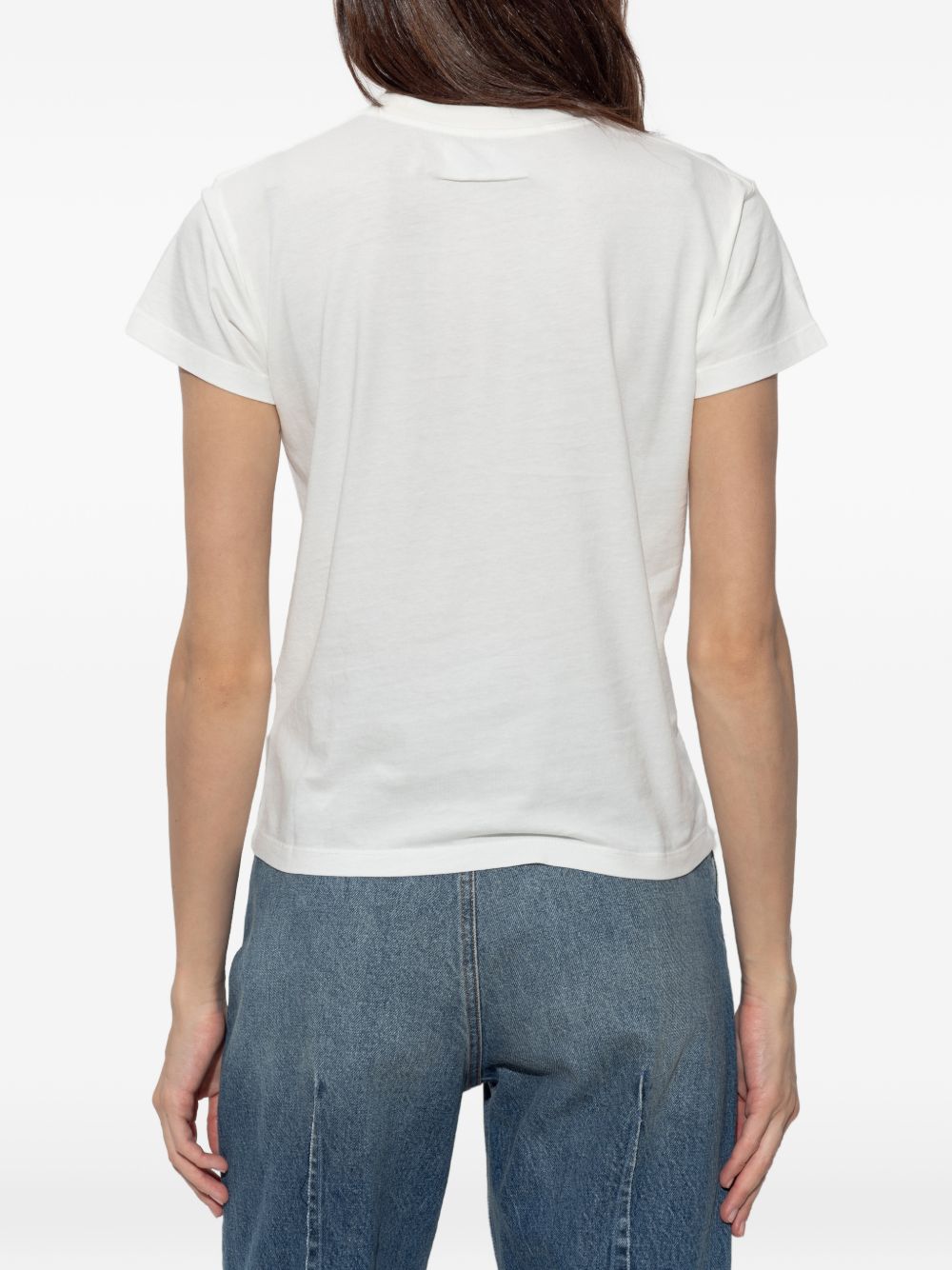 MM6 MAISON MARGIELA T-shirt in cotone con patch logo numerico 