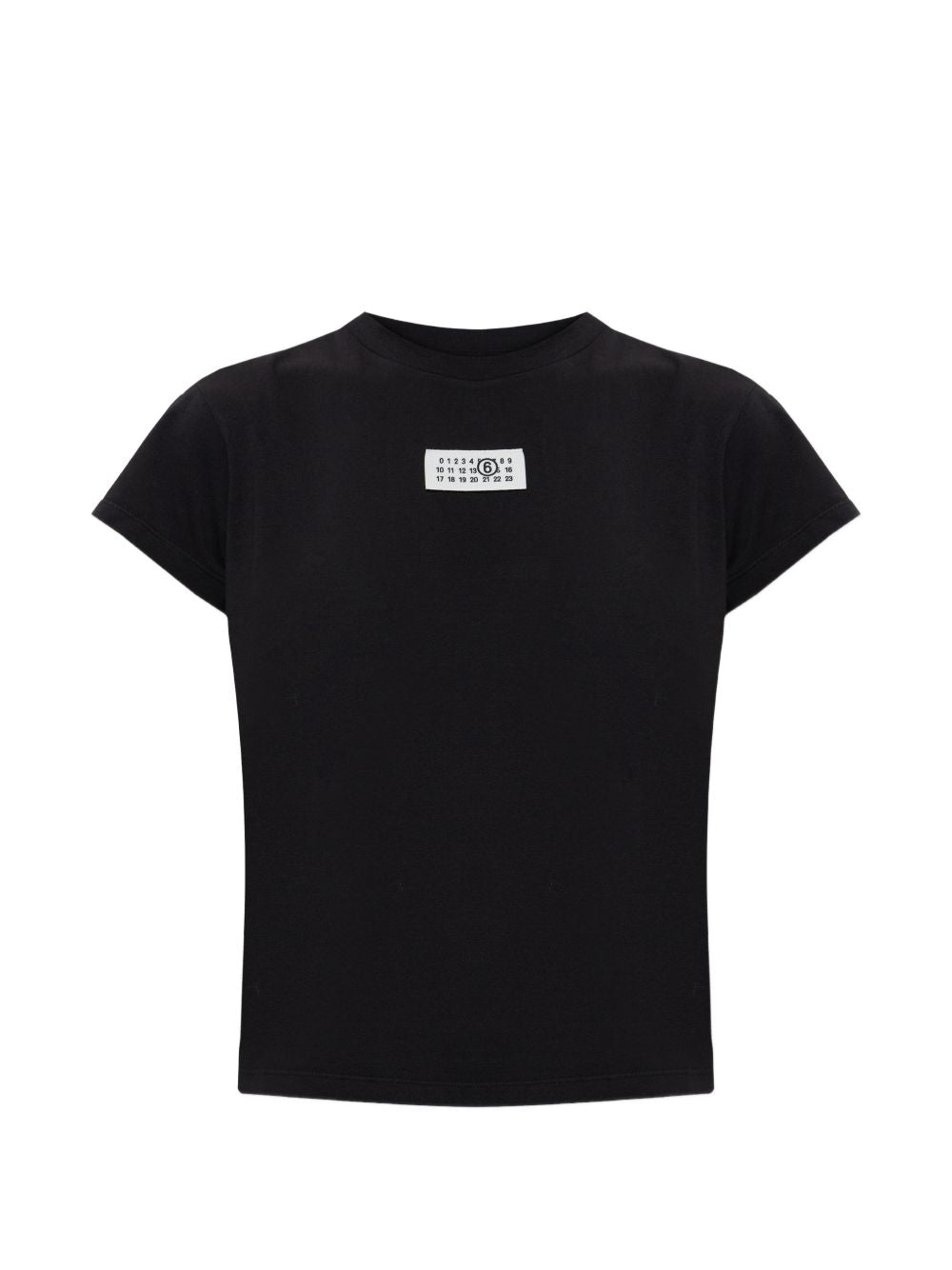 MM6 MAISON MARGIELA T-shirt in cotone con patch logo numerico 