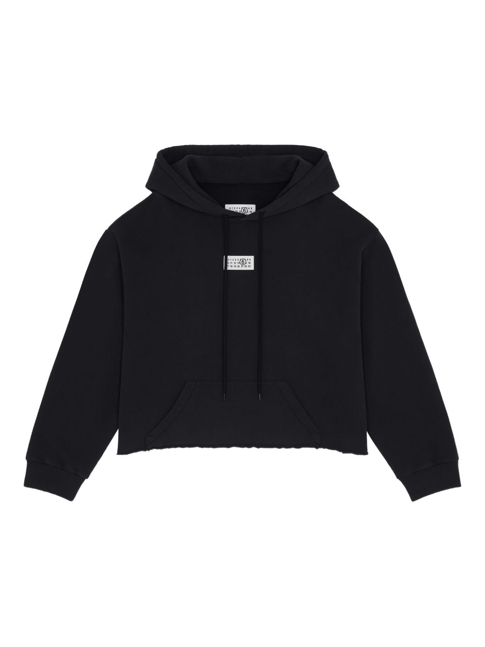 MM6 MAISON MARGIELA Felpa con cappuccio in cotone nero 