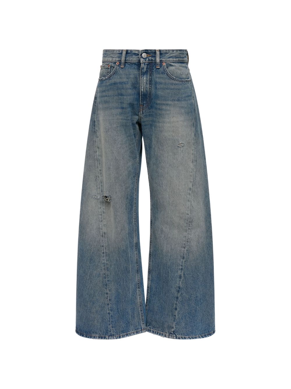 MM6 MAISON MARGIELA Jeans wide leg con effetto used 
