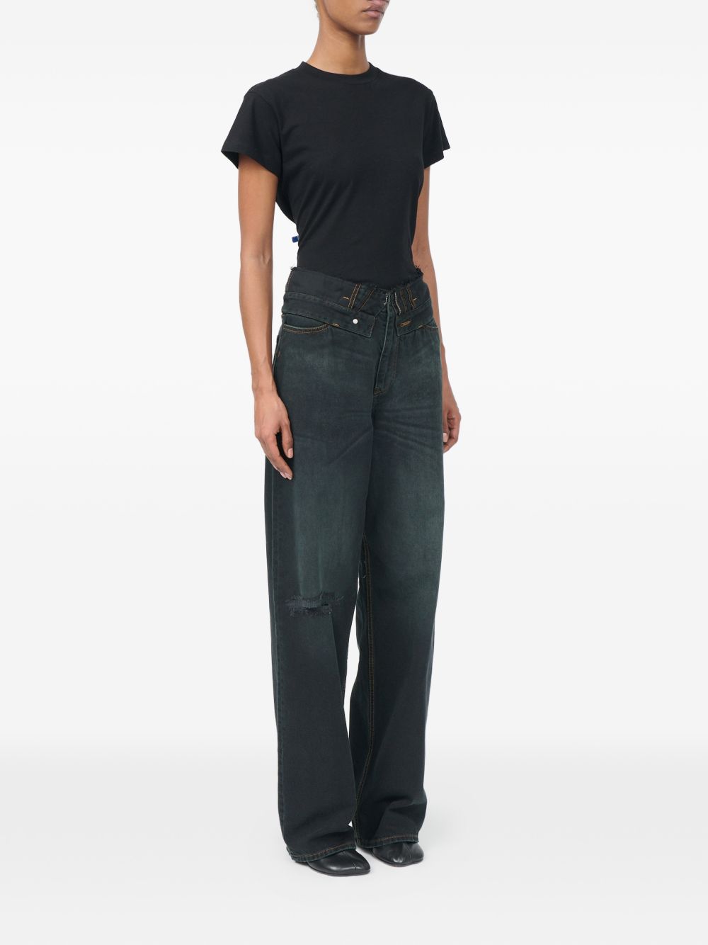 MM6 MAISON MARGIELA Jeans straight leg blu scuro 