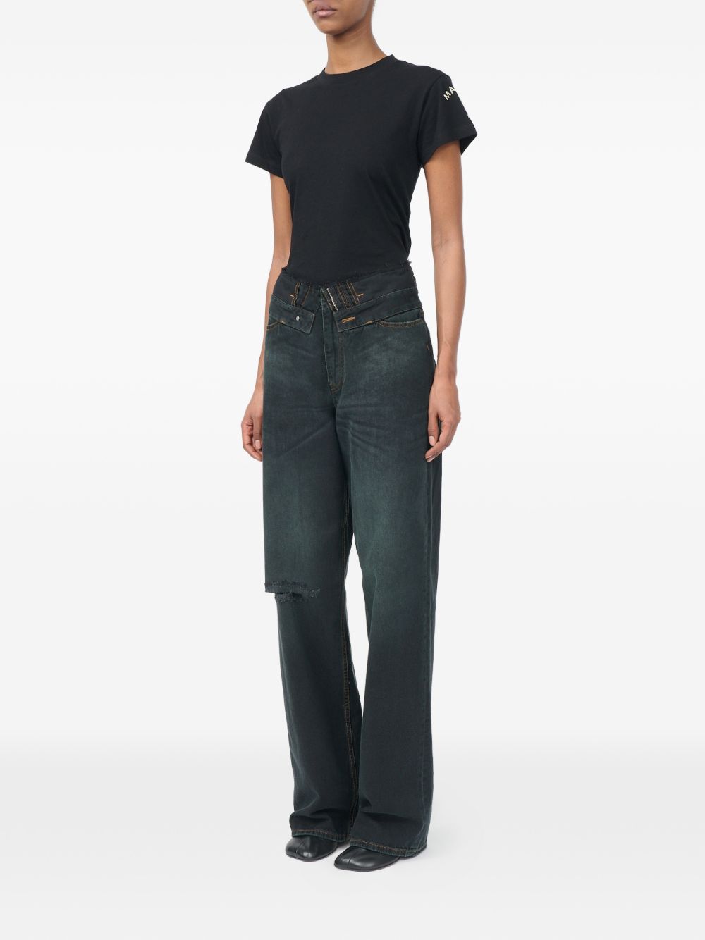MM6 MAISON MARGIELA Jeans straight leg blu scuro 