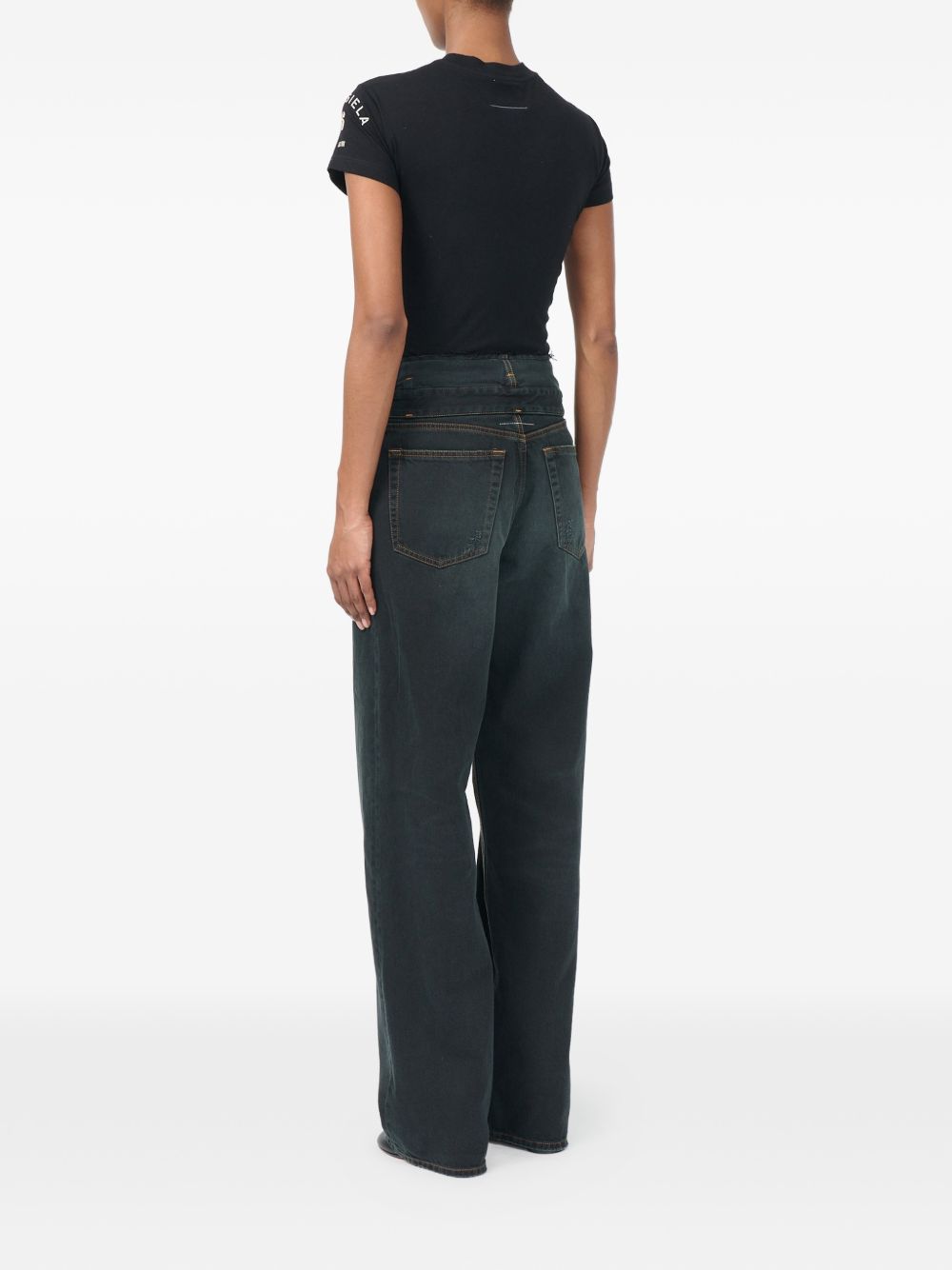 MM6 MAISON MARGIELA Jeans straight leg blu scuro 