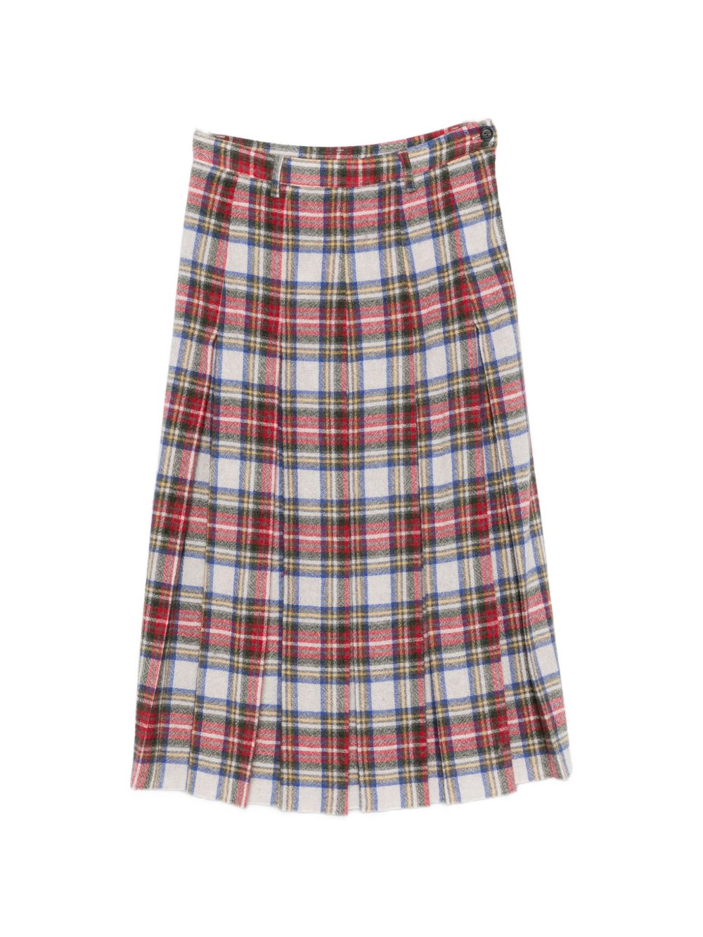 MM6 MAISON MARGIELA Gonna lunga plissettata a quadri in misto lana 