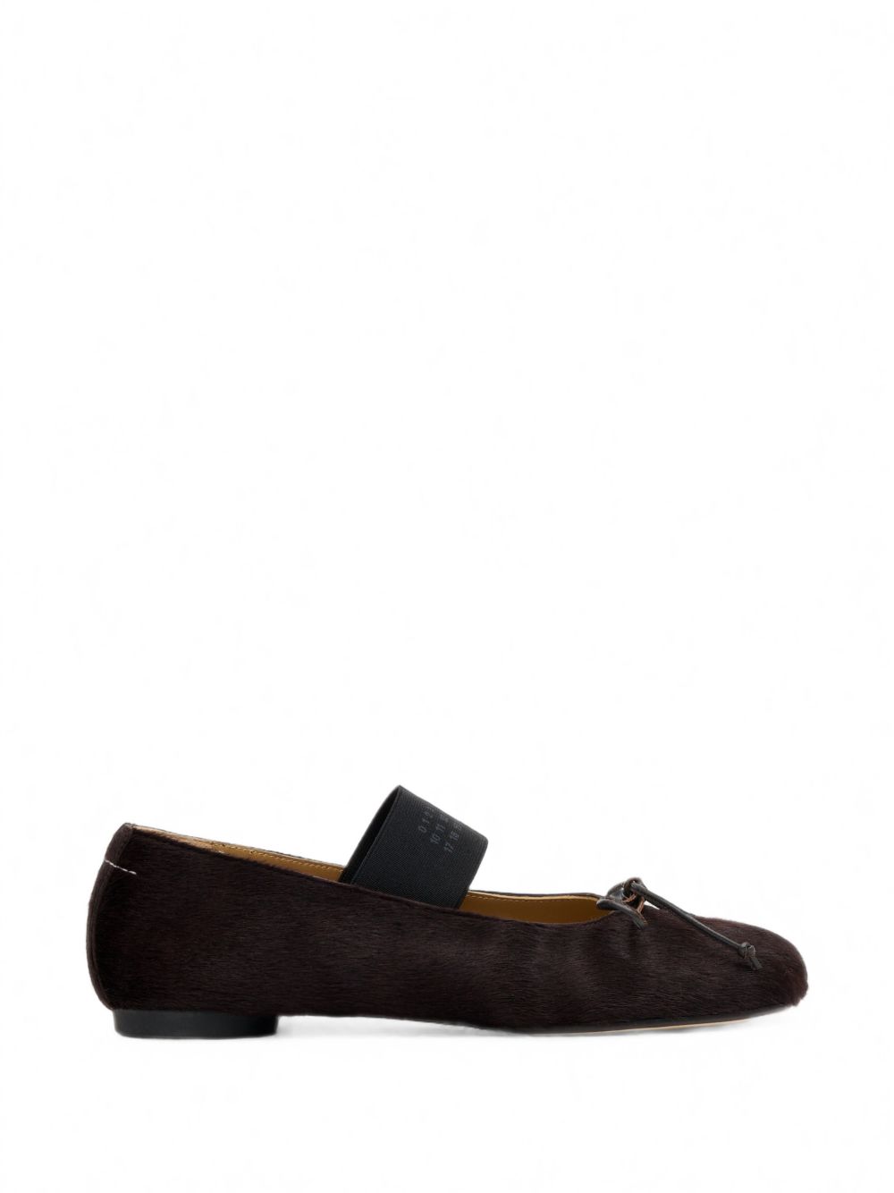 MM6 MAISON MARGIELA Ballerine in pelle marrone scuro 