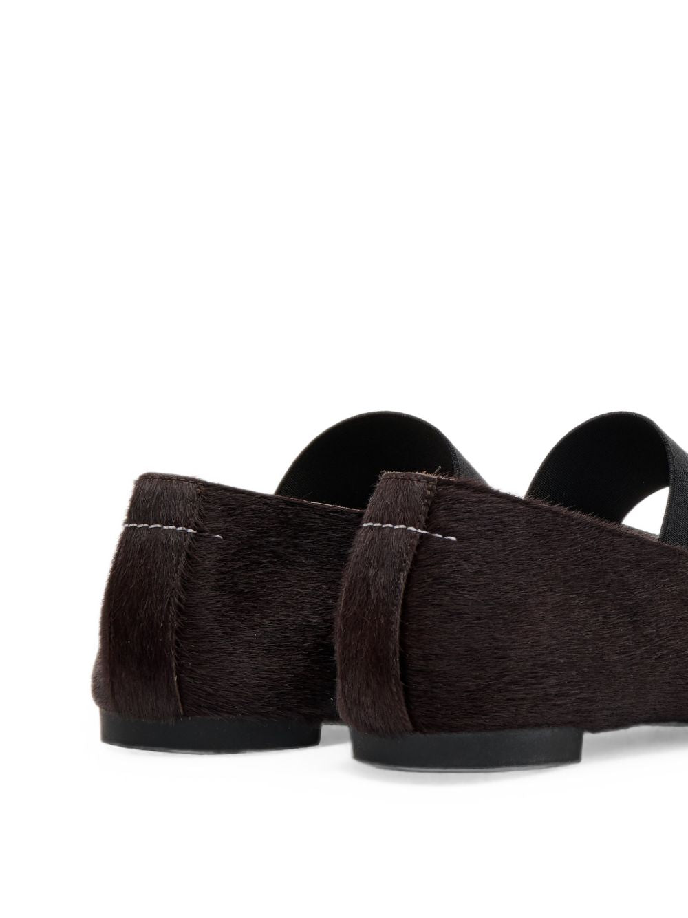 MM6 MAISON MARGIELA Ballerine in pelle marrone scuro 