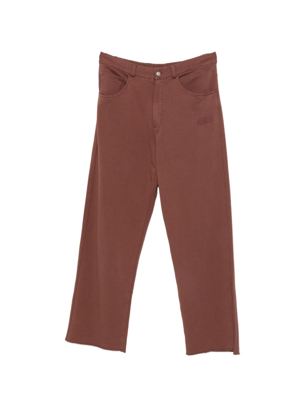 MM6 MAISON MARGIELA Pantaloni casual in cotone marrone con tasche 
