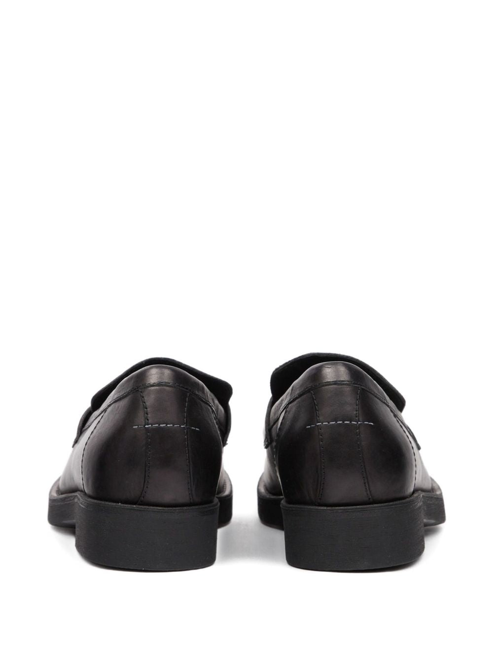 MM6 MAISON MARGIELA Mocassino uomo nero in pelle opaca 