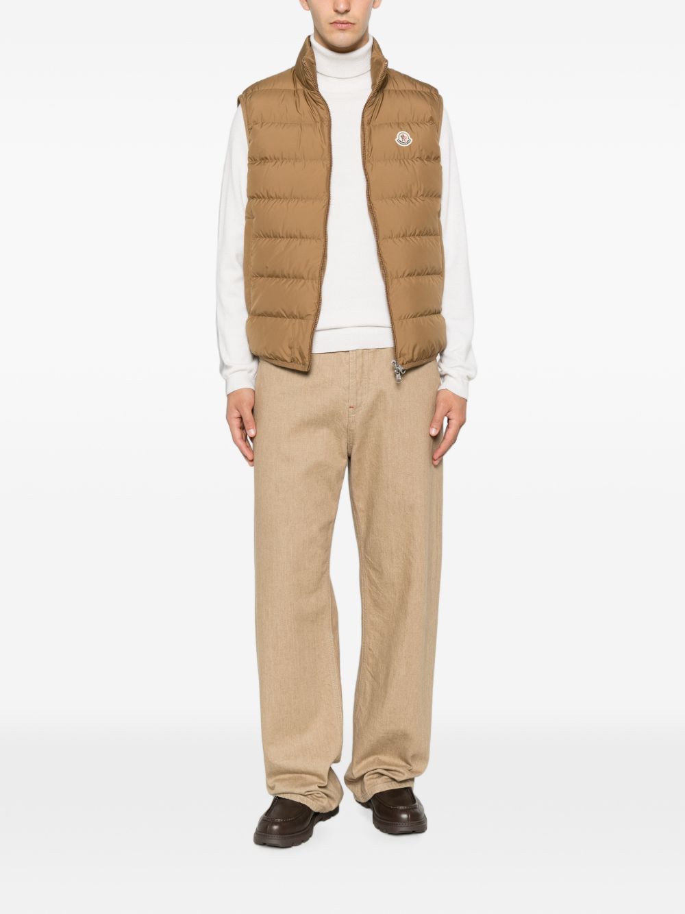 MONCLER Gilet imbottito Contrin Moncler in piuma con collo alto 