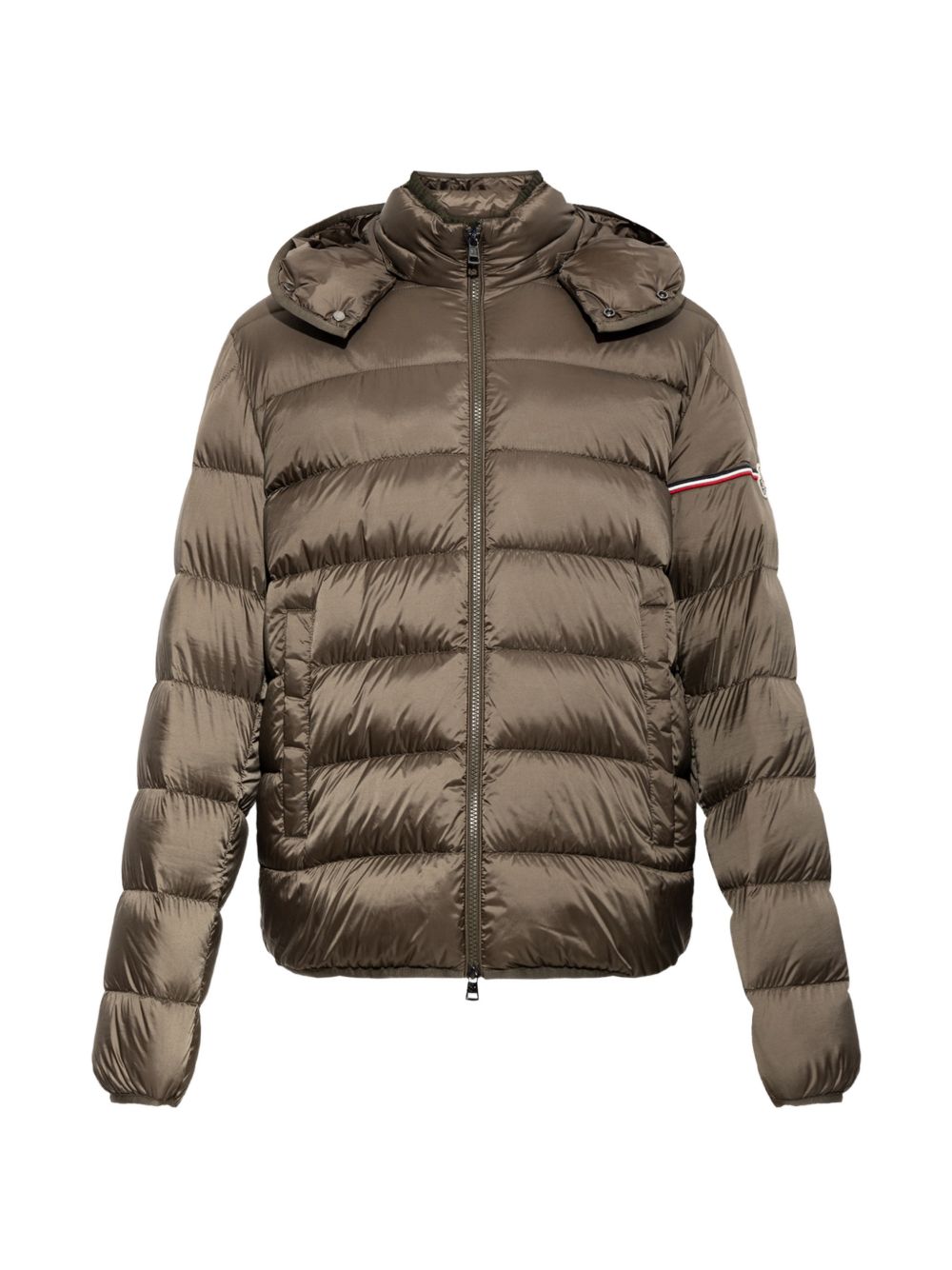 MONCLER Piumino corto Ravenlock con cappuccio e zip 