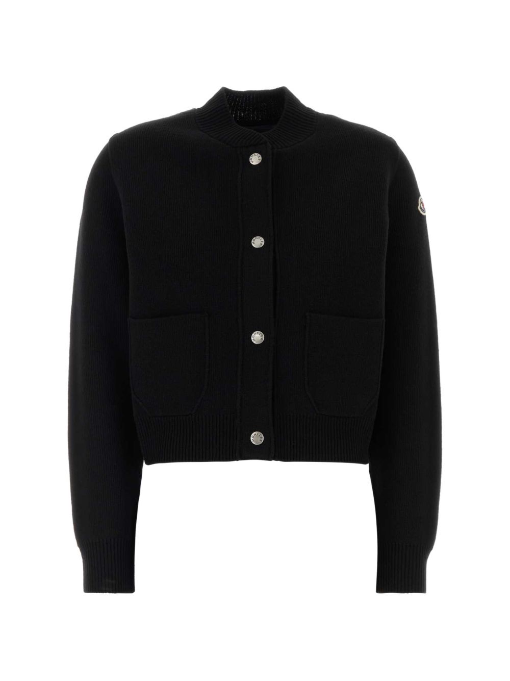 MONCLER Giacca piumino con bottoni a clip nera 