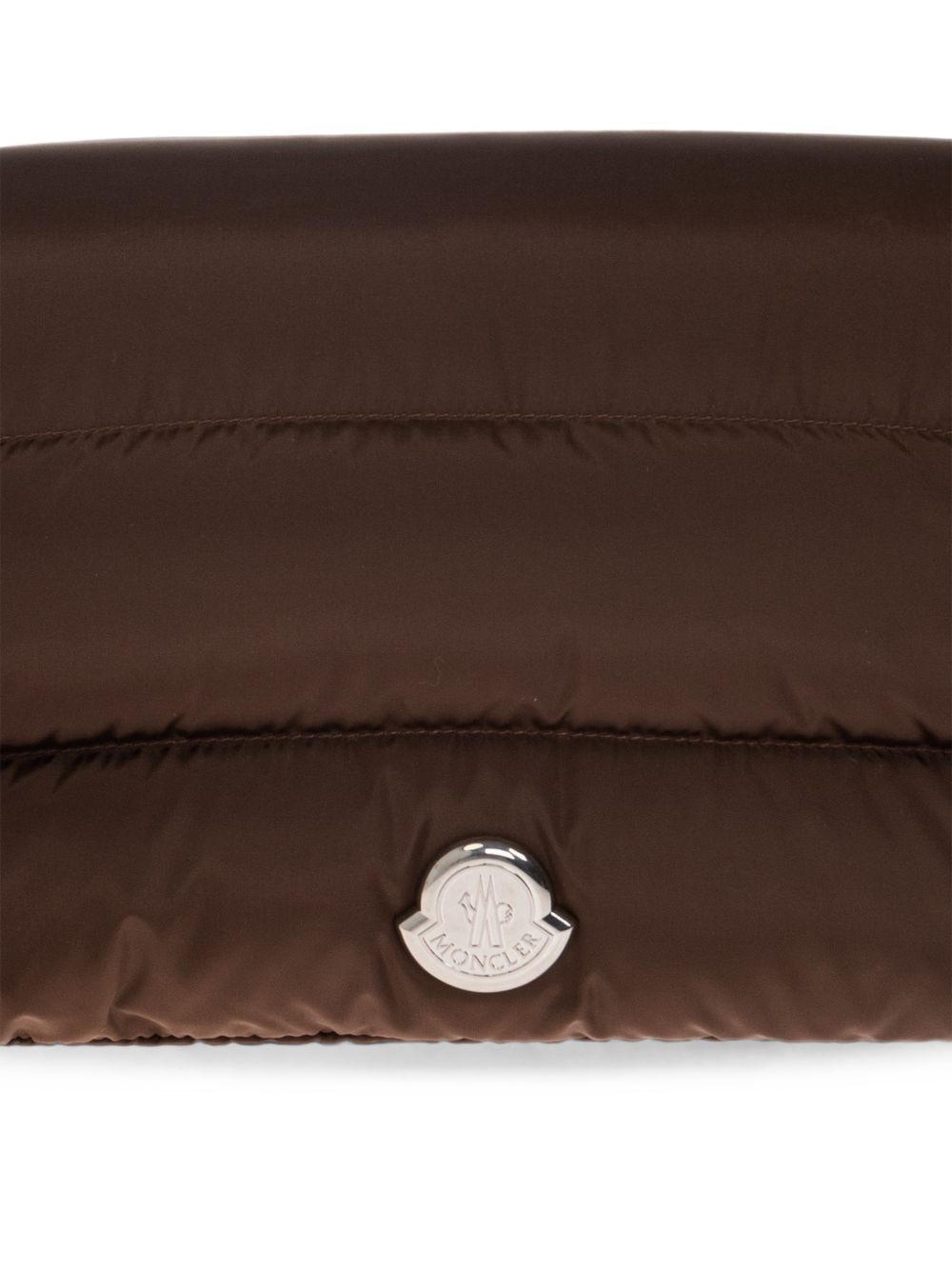 MONCLER Borsa a spalla trapuntata marrone 