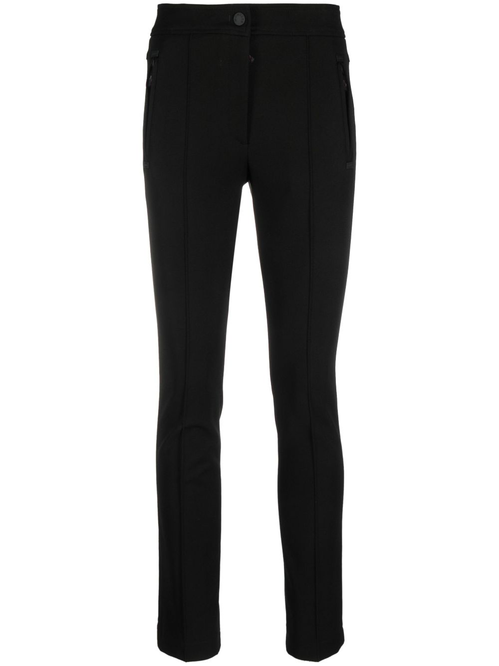 MONCLER GRENOBLE Leggings tecnici neri slim fit 