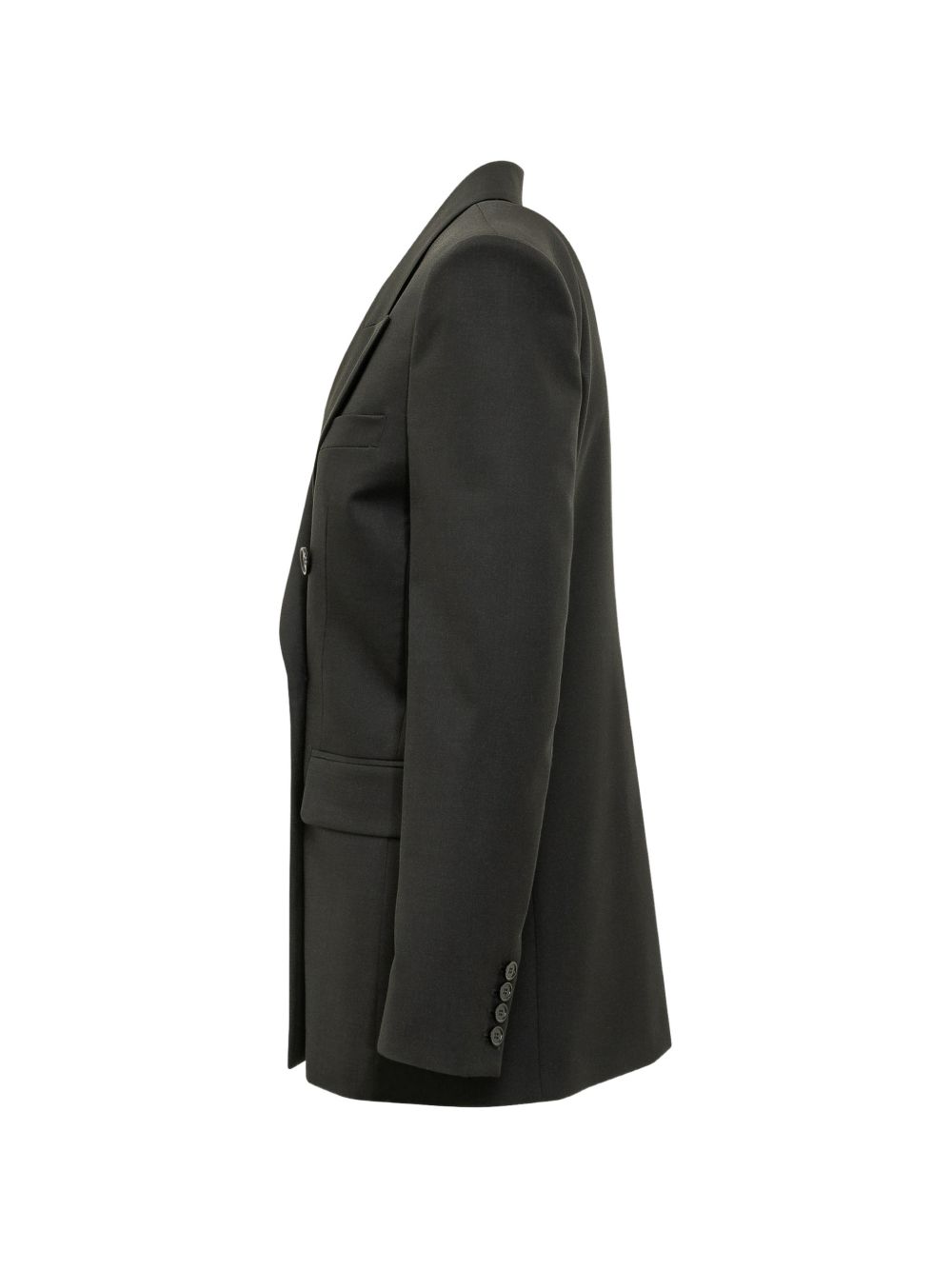 MSGM Blazer doppiopetto con tasche grigio scuro 